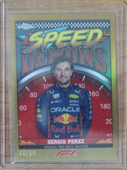 Sergio Perez #SD-SP Racing Cards 2023 Topps Chrome Formula 1 Speed Demons Prices