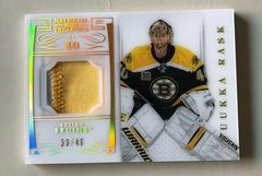 Tuukka Rask [Base Numbers Patch] #46 Hockey Cards 2013 Panini National Treasures Prices