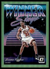 Scottie Pippen [Lime Green] Basketball Cards 2018 Panini Donruss Optic Winner Stays Prices