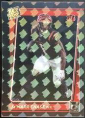Ja'Marr Chase [Holo Gold] #63 Football Cards 2021 Panini Clearly Donruss Prices