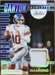 Eli Manning [Holo Silver] #CA-4 Football Cards 2023 Panini Absolute Canton Prices