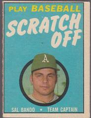 Sal Bando Baseball Cards 1970 Topps Scratch Offs Prices