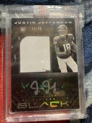 Justin Jefferson [Patch Autograph Silver] Football Cards 2020 Panini Black Prices
