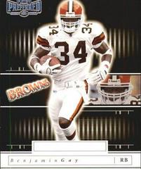 Benjamin Gay [National Treasures Silver] Football Cards 2001 Playoff Preferred Prices