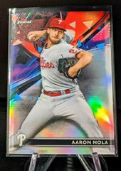 Aaron Nola [Refractor] #76 Baseball Cards 2021 Topps Finest Prices