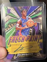 Jalen Duren #FP-JID Basketball Cards 2022 Panini Court Kings Fresh Paint Autographs Prices