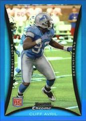 Cliff Avril [Blue Refractor] Football Cards 2008 Bowman Chrome Prices