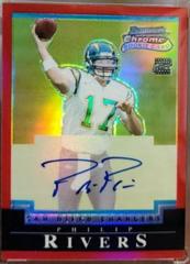 Philip Rivers [Autograph Red Refractor] #223 Football Cards 2004 Bowman Chrome Prices