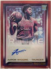 Aaron Wiggins [Red] Basketball Cards 2021 Panini Recon Rookie Signatures Prices