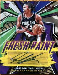 Jabari Walker [Ruby] #FP-JBW Basketball Cards 2022 Panini Court Kings Fresh Paint Autographs Prices