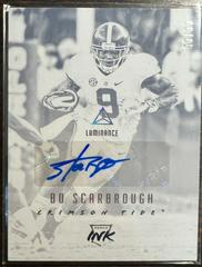Bo Scarbrough [Gold] Football Cards 2018 Panini Luminance Rookie Ink Autographs Prices