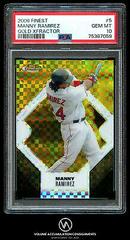 Manny Ramirez [Gold Xfractor] #5 Baseball Cards 2006 Finest Prices