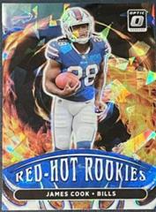 James Cook [Ice] Football Cards 2022 Panini Donruss Optic Red Hot Rookies Prices