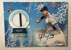 Oswaldo Cabrera #WHAR-OCA Baseball Cards 2023 Topps Holiday Autograph Relics Prices