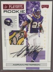 Adrian Peterson [Signature Material Red] #101 Football Cards 2007 Playoffs NFL Prices