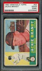 Jackie Brandt #53 Baseball Cards 1960 Venezuela Topps Prices