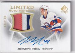Jean Gabriel Pageau Hockey Cards 2021 SP Authentic Limited Auto Material Prices