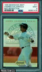 Andres Galarraga [Red Refractor] #71 Baseball Cards 1995 Bowman's Best Prices