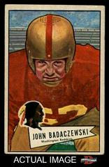 John Badaczewski #112 Football Cards 1952 Bowman Large Prices