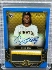Oneil Cruz [Sapphire] Baseball Cards 2022 Topps Triple Threads Single Jumbo Relics Autographs Prices