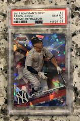 Aaron Judge [Atomic Refractor] Baseball Cards 2017 Bowman's Best Prices