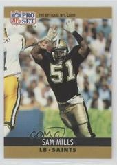 Sam Mills #217 Football Cards 1990 Pro Set FACT Cincinnati Prices