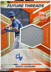Eddys Leonard [Orange] #FTS-EL Baseball Cards 2022 Panini Elite Extra Edition Future Threads Signatures Prices