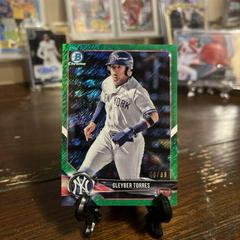 Gleyber Torres [Green Shimmer Refractor] Baseball Cards 2018 Bowman Chrome Prospects Prices