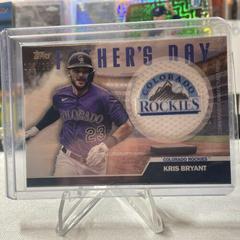 Kris Bryant [Black] #FD-KB Baseball Cards 2023 Topps Father’s Day Commemorative Team Patch Prices