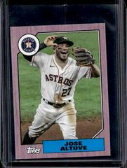 Jose Altuve [Pink] #78B-11 Baseball Cards 2022 Topps Mini 1987 Prices