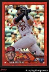 Ivan Herrera [Logofractor Red] #177 Baseball Cards 2023 Topps Chrome Prices