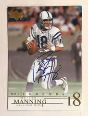 Peyton Manning Football Cards 2000 Upper Deck Legends Autographs Prices
