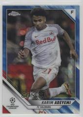 Karim Adeyemi [Blue Wave Refractor] Soccer Cards 2021 Topps Chrome UEFA Champions League Prices