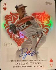 Dylan Cease Baseball Cards 2023 Topps All Aces Autographs Prices