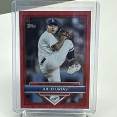 Julio Urias [Red] #7 Baseball Cards 2023 Topps Flagship Collection Prices