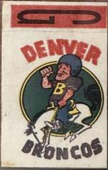 Denver Broncos #G Football Cards 1961 Topps Stickers Prices