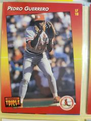 Pedro Guerrero #9 Baseball Cards 1992 Panini Donruss Triple Play Prices