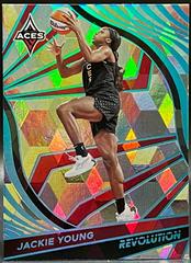 Jackie Young [Cubic] #4 Basketball Cards 2022 Panini Revolution WNBA Prices