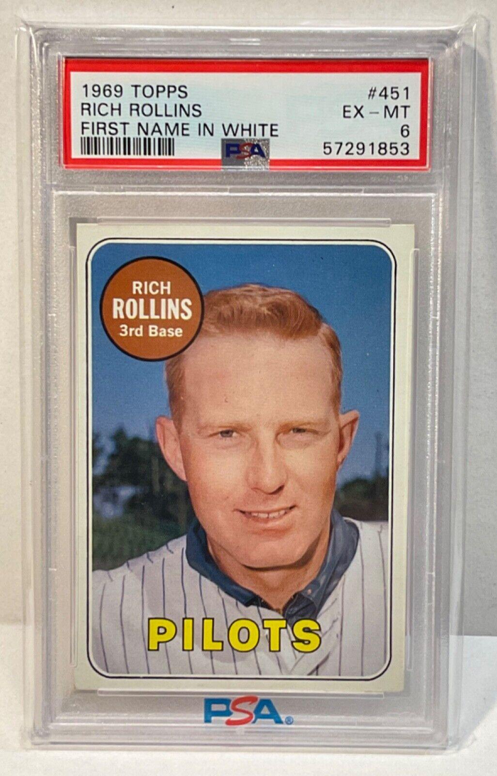 Rich Rollins [First Name in White] #451 Prices | 1969 Topps | Baseball ...
