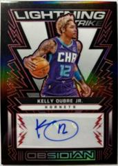 Kelly Oubre Jr. [Orange] Basketball Cards 2021 Panini Obsidian Lightning Strike Signatures Prices
