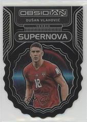 Dusan Vlahovic #12 Soccer Cards 2022 Panini Obsidian Supernova Prices