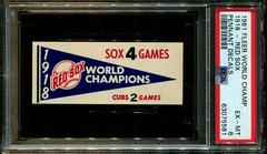 1918  Red Sox Baseball Cards 1961 Fleer World Champ Pennant Decals Prices