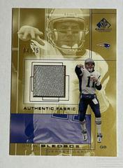 Drew Bledsoe [Gold] #DB Football Cards 2001 SP Game Used Authentic Fabric Prices