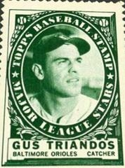 Gus Triandos Baseball Cards 1961 Topps Stamps Prices