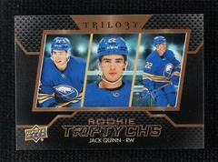 Jack Quinn Hockey Cards 2022 Upper Deck Trilogy Rookie Triptychs Prices