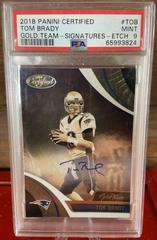 Tom Brady [Signature Etch] #GT-TOB Football Cards 2018 Panini Certified Gold Team Prices