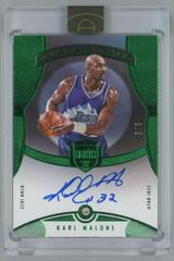 Karl Malone [Green] #29 Basketball Cards 2021 Panini Eminence Autographs Prices