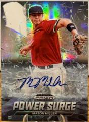 Mason Miller [Autograph Silver Prizm] #PS-MM Baseball Cards 2021 Panini Prizm Draft Picks Power Surge Prices
