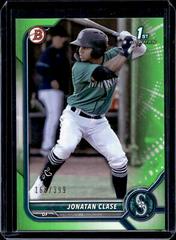 Jonatan Clase [Neon Green] #BP-118 Baseball Cards 2022 Bowman Paper Prospects Prices
