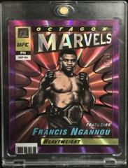 Francis Ngannou [Purple Laser] Ufc Cards 2022 Panini Donruss UFC Octagon Marvels Prices